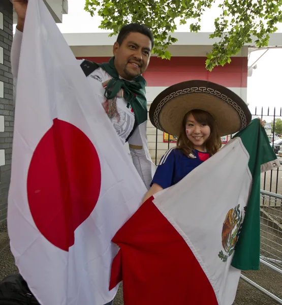 COLOR DEL PARTIDO DE SEMIFIFINAL EN TRE MEXICO Y JAPON DURANTE LOS JUEGOS OLIMPICOS DE LONDRES 2012 EN EL ESTADIO DE WEMBLEY