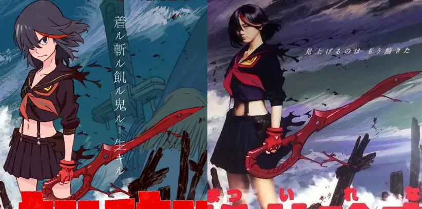 Rena Matsui y Airi Furukawa de SKE48 posan al estilo de KILL la KILL y Shingeki no Kyojin