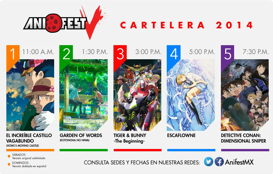 Anifest V Cartelera