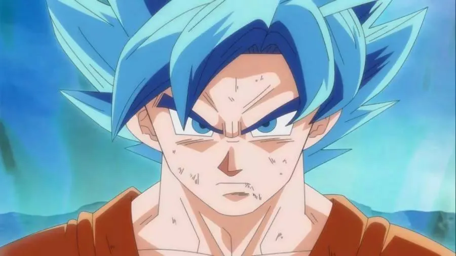 Goku y su forma “Super Saiyan God Super Saiyan” en Dragon Ball Z: Fukkatsu no F