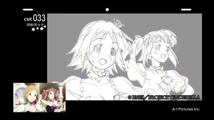 Así se realiza la animación del OP para The IDOLM@STER Cinderella Girls