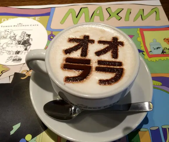 JoJo’s Bizarre Adventure Café en Tower Records Shibuya