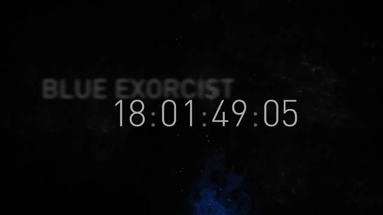 Cuenta regresiva en la web oficial de Ao no Exorcist
