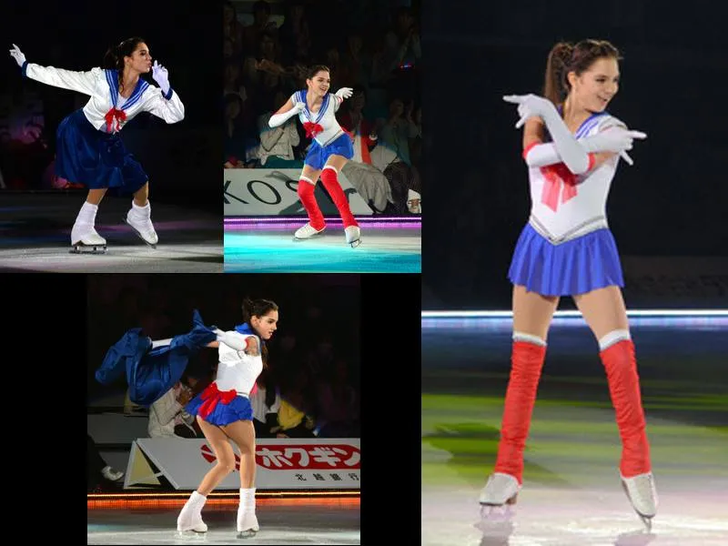 Naoko Takeuchi sorprende a patinadora Evgenia Medvedeva